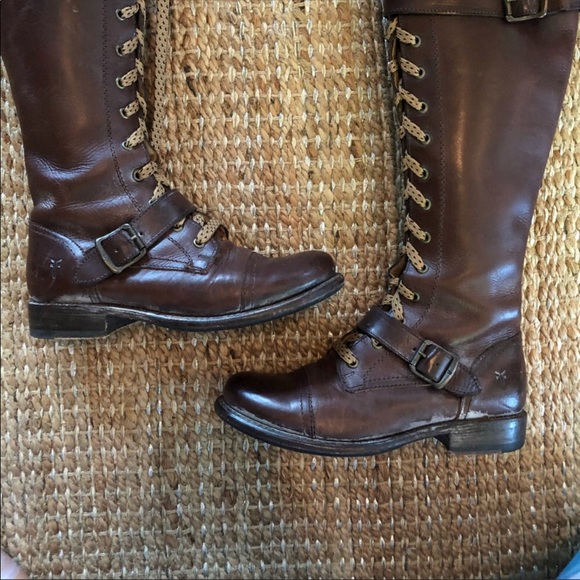 Frye Shoes - 🖤Frye Jenna lace up cap toe boots 🖤